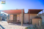 Percebu San Felipe beach bungalow rental - shaded area in front of the bungalow